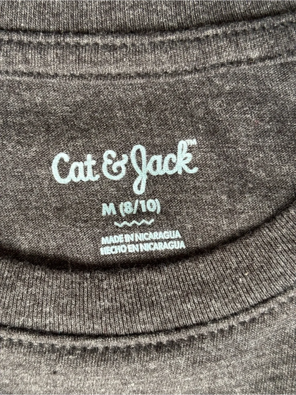 Cat & Jack Charcoal Astronaut Graphic Tee with Blue Accents
